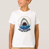 Jawsome Funny Shark Teeth Pun T-shirt (Voorkant)