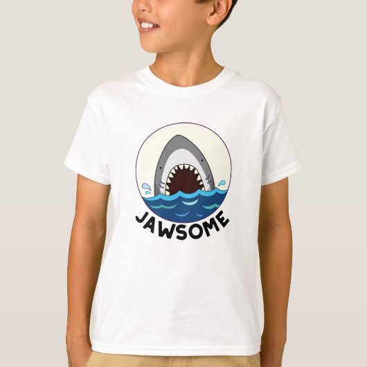 Jawsome Funny Shark Teeth Pun T-shirt (Voorkant)