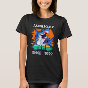 Jawsome Geweldige sinds 1959 Sharks Zee Ocean Fans T-shirt