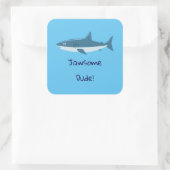 Jawsome Man Shark Square Sticker (Tas)