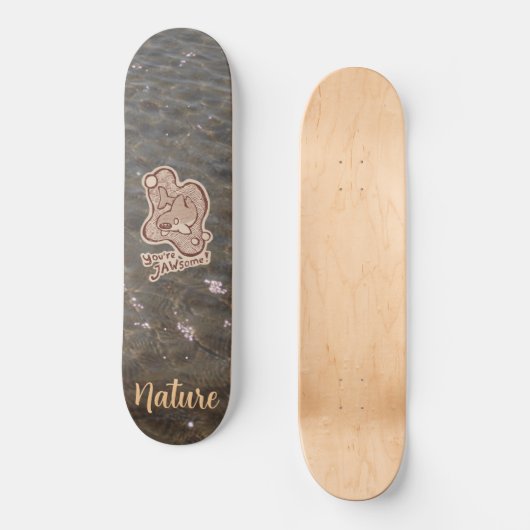 Jawsome nature, shark persoonlijk skateboard (Voorkant)