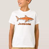Jawsome orange Shark Kids T-Shirt (Voorkant)