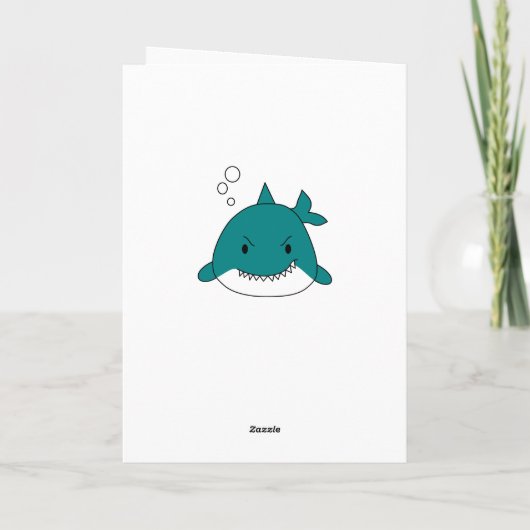 Jawsome Shark Birthday Specialized Kaart (Achterkant)