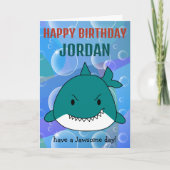 Jawsome Shark Birthday Specialized Kaart (Voorkant)