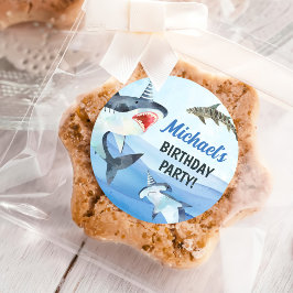 Jawsome Shark onder het Zee Ronde Sticker