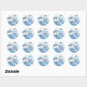 Jawsome Shark onder het Zee Ronde Sticker (Vel)