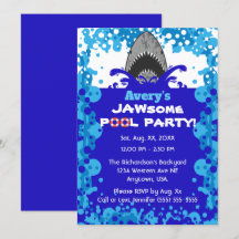 Jawsome Shark Thlek Pool Party Birthday