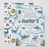 Jawsome Shark ThRapport Elke Leeftijd Kaart (Voorkant / Achterkant)