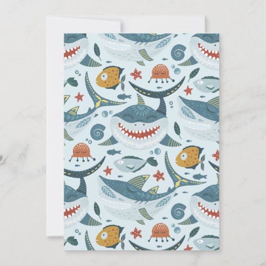 Jawsome Shark ThRapport Elke Leeftijd Kaart (Achterkant)