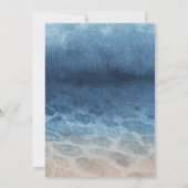 Jawsome Time Great White Shark Birthday Waterverf Kaart (Achterkant)