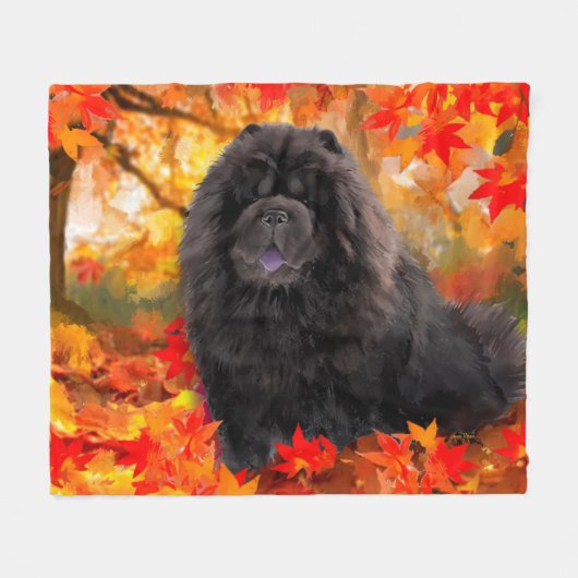 JAX Chow 2020 Holiday fleece deken (Voorkant (Horizontaal))