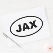 JAX Jacksonville Ovale Sticker (Envelop)