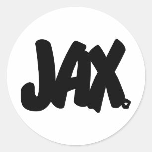 JAX Letters Ronde Sticker