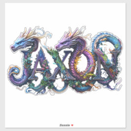 JAXON | Mystiek drakenalfabet Sticker