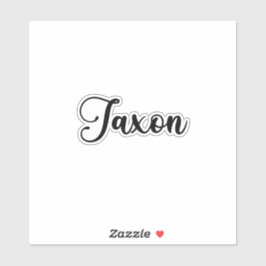 Jaxon Naam - Handgeschreven kalligrafie Sticker