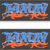 Jaxon Vorname Name Graffiti Aufkleber Sticker (Voorkant)