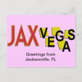 JaxVegas-groetings Briefkaart (Voorkant)