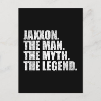 Jaxxon name, Jaxxon The Man The Myth The Legend Briefkaart