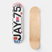 JAY 75 JMT 8 1/4" Skateboarddek Persoonlijk Skateboard (Voorkant)