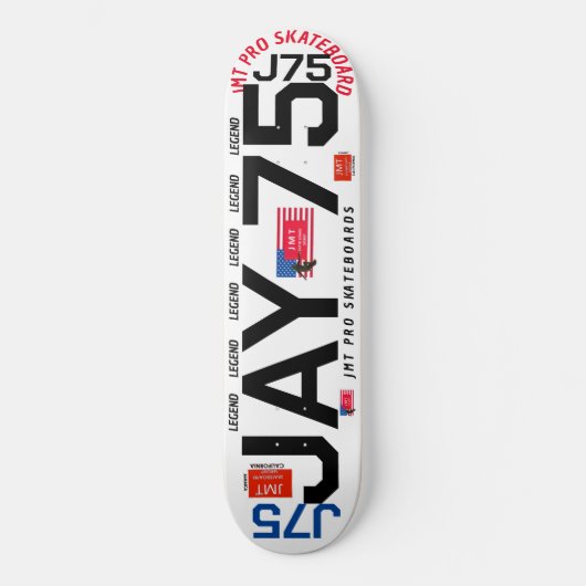 JAY 75 JMT 8 1/4" Skateboarddek Persoonlijk Skateboard (Voorkant)