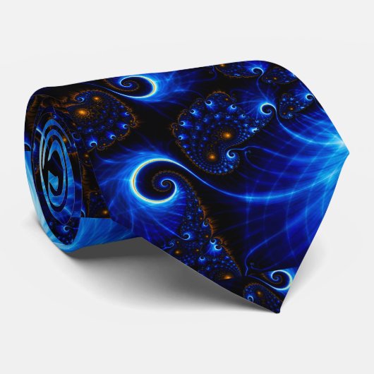 Jay Funk Cosmic Scene Pattern Stropdas (Opgerold)