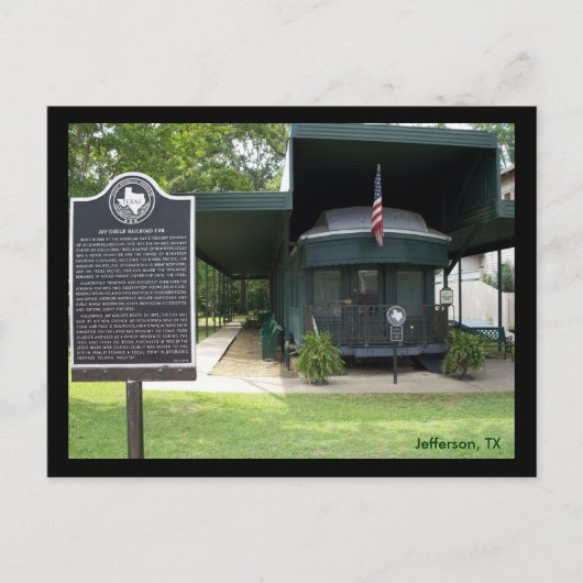 Jay Gould's Railroad Car Briefkaart (Voorkant)