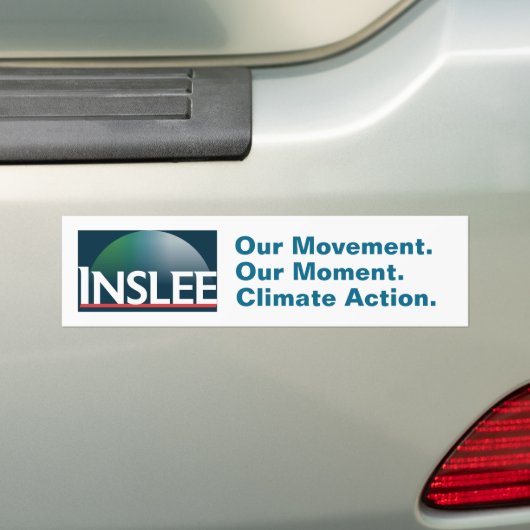 Jay Inslee Ons Moment Bumpersticker (Op auto)