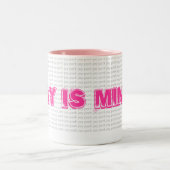 Jay is van mij! tweekleurige koffiemok (Center)