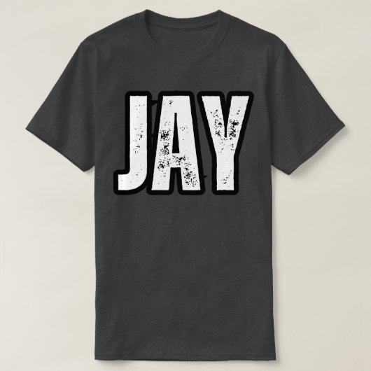 Jay Naam Cadeau Verjaardagsvakantie Jubileum T-shirt (Design voorkant)