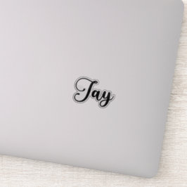 Jay Name - handgeschreven kalligrafie Sticker