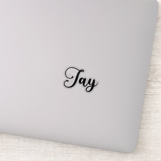 Jay Name - handgeschreven kalligrafie Sticker (Detail)