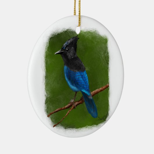 Jay-Ornament van Stellar Keramisch Ornament (Rechts)