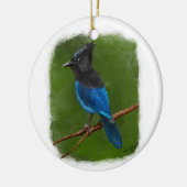 Jay-Ornament van Stellar Keramisch Ornament (Links)