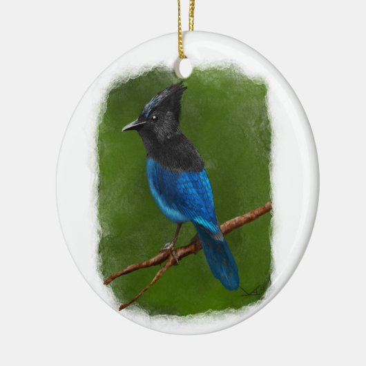 Jay-Ornament van Stellar Keramisch Ornament (Links)