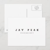 Jay Peak Vermont Briefkaart (Voorkant / Achterkant)