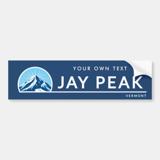 Jay Peak Vermont mountain ski resort Bumpersticker (Voorkant)