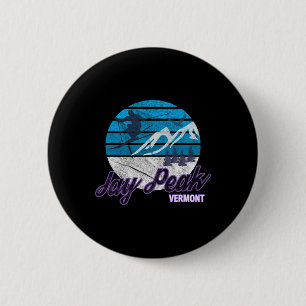 Jay Peak Vermont New England Verenigde Staten Ski Ronde Button 5,7 Cm