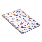 Jay Peak Vermont Ski Snowboard patroon Notitieboek (Rechterzijde)