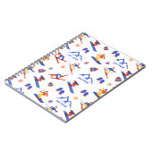 Jay Peak Vermont Ski Snowboard patroon Notitieboek (Linkerzijde)