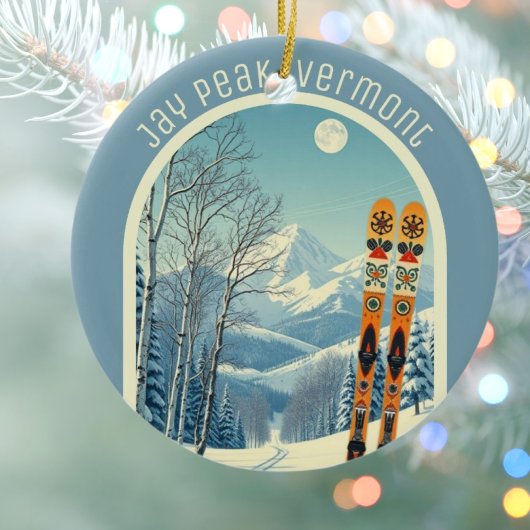 Jay Peak Vermont ski souvenir  Keramisch Ornament