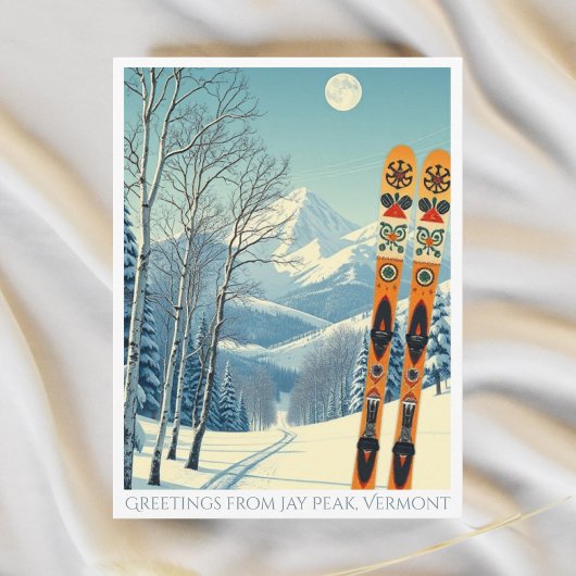 Jay Peak Vermont ski vakantie Briefkaart