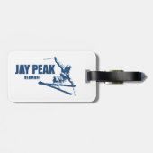Jay Peak Vermont Skiër Bagagelabel (Achterkant horizontaal)