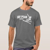 Jay Peak Vermont Skiër T-shirt (Voorkant)