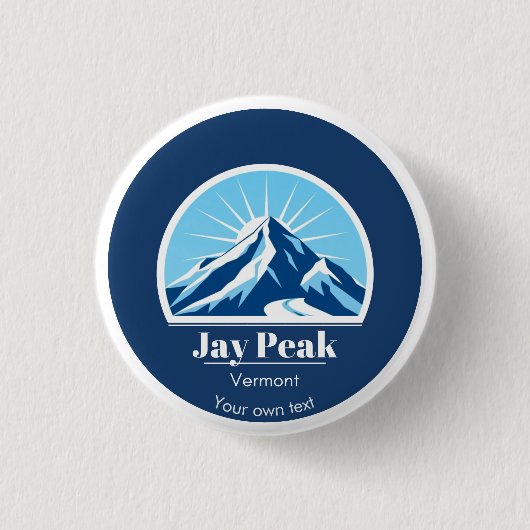 Jay Peak Vermont USA cadeau souvenir Ronde Button 3,2 Cm (Voorkant)