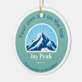 Jay Peak Vermont USA skigebied vakantie kerst Keramisch Ornament (Links)