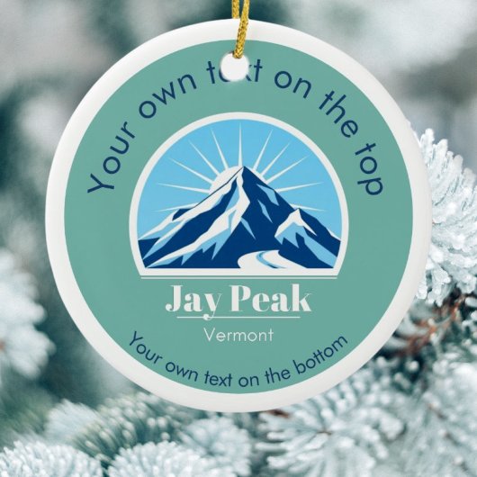 Jay Peak Vermont USA skigebied vakantie kerst Keramisch Ornament