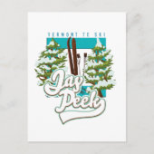 Jay Peek Vermont ski logo Briefkaart (Voorkant)