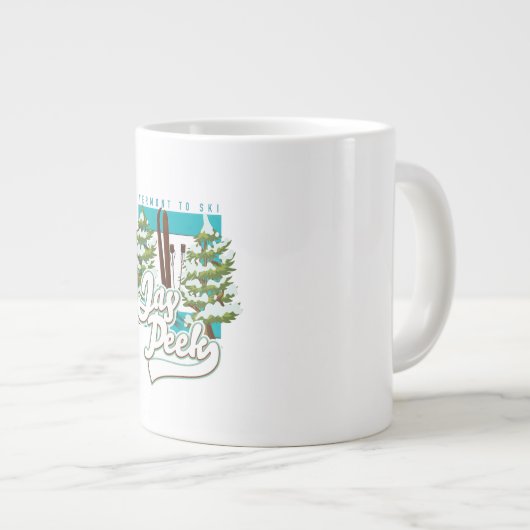 Jay Peek Vermont ski logo Coffee Mok (Voorkant rechts)
