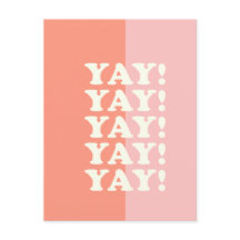 Jay! Positief oplopend roze en koraal