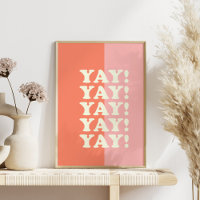 Jay! Positief oplopend roze en koraal